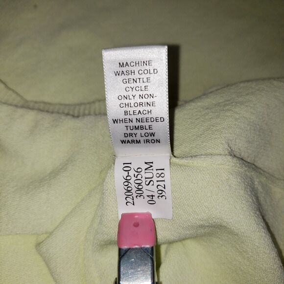 BANANA REPUBLIC Short Sleeve Sweater Light Yellow Womens Size Large NEW - Picture 5 of 7